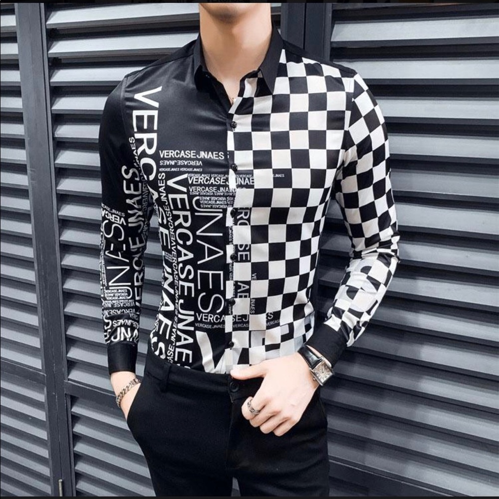 Men dress shit Versace